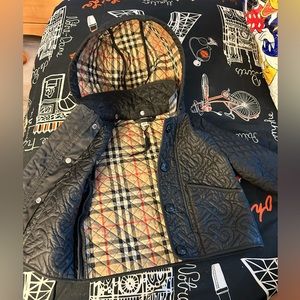Infant Burberry Bucket Hat And Jacket